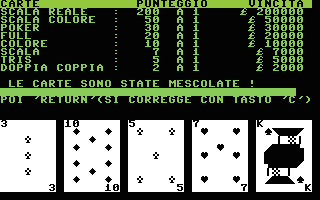Poker (Italian) Screenshot