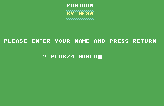 Pontoon (ICPUG) Title Screenshot