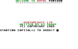 Pontoon (Venturegate) Title Screenshot