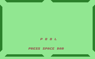 Pool (Byte Games 29) Title Screenshot