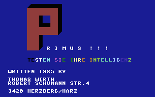 Primus Title Screenshot