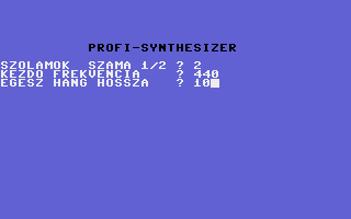 Profi-Synthesizer Screenshot