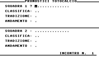 Pronostici Totocalcio Screenshot