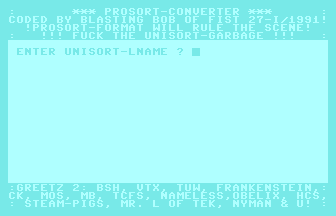 Prosort-Converter Screenshot