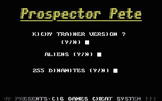 Prospector Pete + Title Screenshot