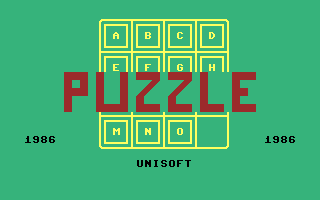 Puzzle (Unisoft) Title Screenshot