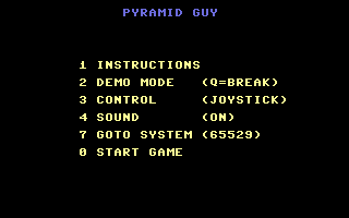 Pyramid Guy Title Screenshot