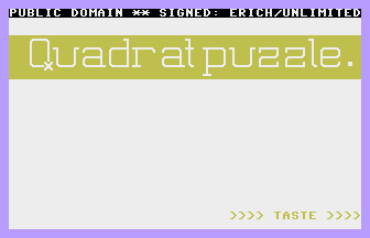 Quadrat Puzzle Title Screenshot