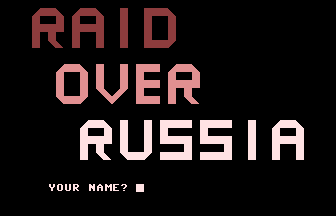 Raid Over Russia Title Screenshot