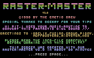 Raster-Master V2.0 Screenshot