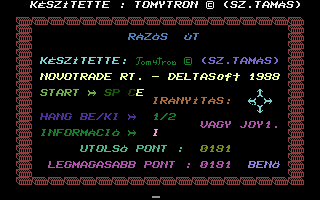 Rázós Út Title Screenshot