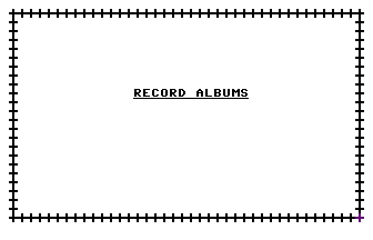 Record Albums Title Screenshot
