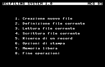 Relfiling System 1.0 Screenshot