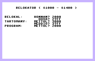 Relokator (Commodore Újság) Screenshot