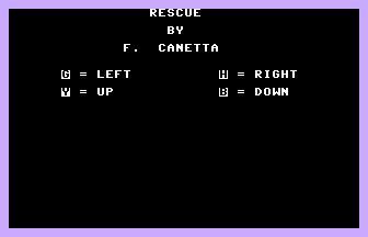 Rescue Title Screenshot