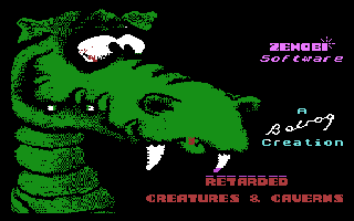 Retarded Creatures and Caverns Title Screenshot