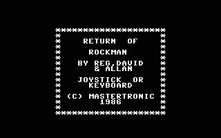 Return Of Rockman Title Screenshot