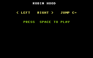 Robin Hood (Go Games 40) Title Screenshot