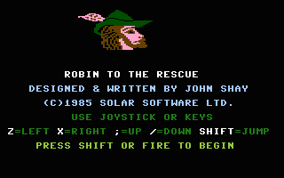 Robin To The Rescue Title Screenshot