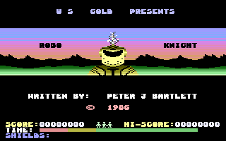 Robo Knight (NTSC) Title Screenshot