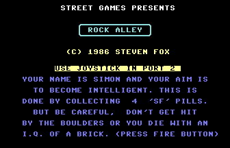 Rock Alley Title Screenshot