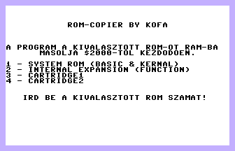 ROM-Copier Screenshot
