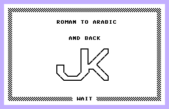 Roman To Arabic And Back Title Screenshot