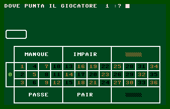 Roulette (C16/MSX 2) Screenshot