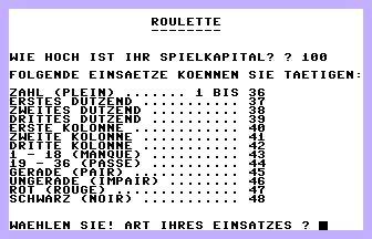 Roulette (German)