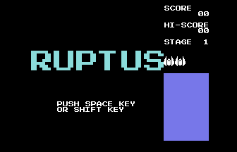 Ruptus Title Screenshot