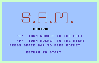 S.A.M. (King Size) Title Screenshot