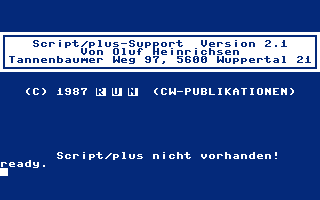 S/P-Support Screenshot
