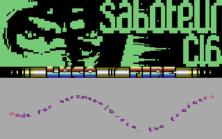 Saboteur C16 +2J Title Screenshot
