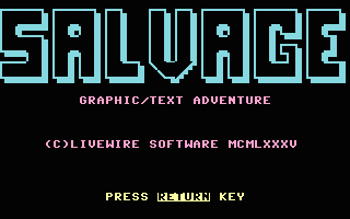 Salvage Title Screenshot