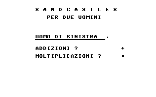 Sand Castles Title Screenshot
