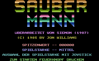 Sauber Mann Title Screenshot