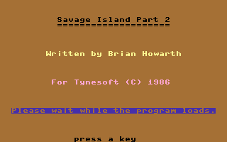 Savage Island Part Two Title Screenshot