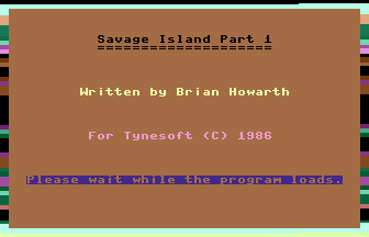 Savage Island Part One Title Screenshot