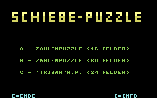 Schiebe-Puzzle Title Screenshot