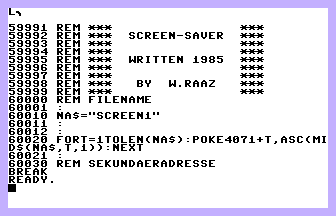 Screen-Saver (RUN) Screenshot