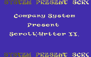 Scroll Writer II Title Screenshot