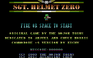 Sgt. Helmet Zero Title Screenshot