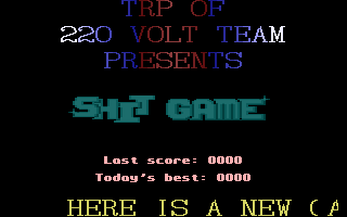 Shit Game Title Screenshot