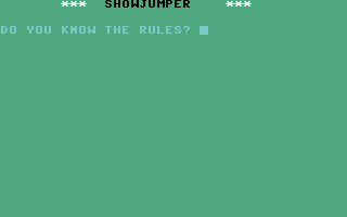 Showjumper Title Screenshot