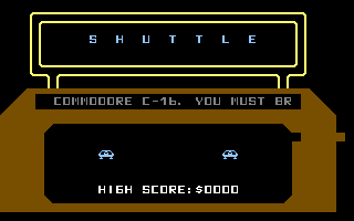Shuttle (Go Games 46) Title Screenshot