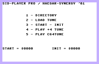 SID-Player Pro Title Screenshot