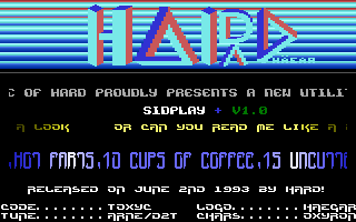 Sidplay + V1.0 Title Screenshot