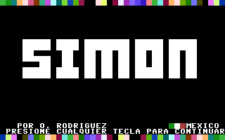 Simon (Mexican) Title Screenshot