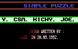 Simple Puzzle Title Screenshot