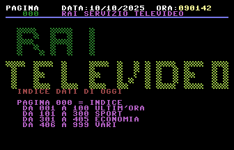 Simulazione Televideo Title Screenshot